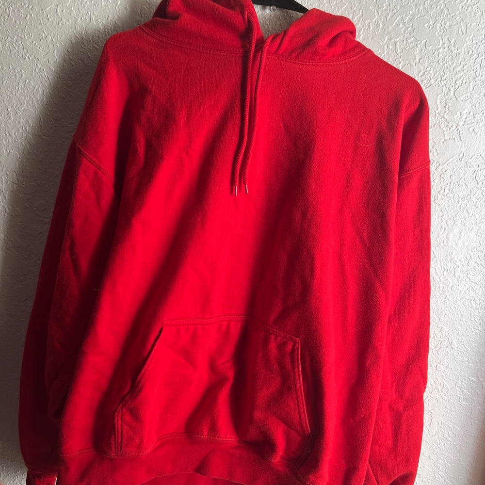 Plain red hoddie